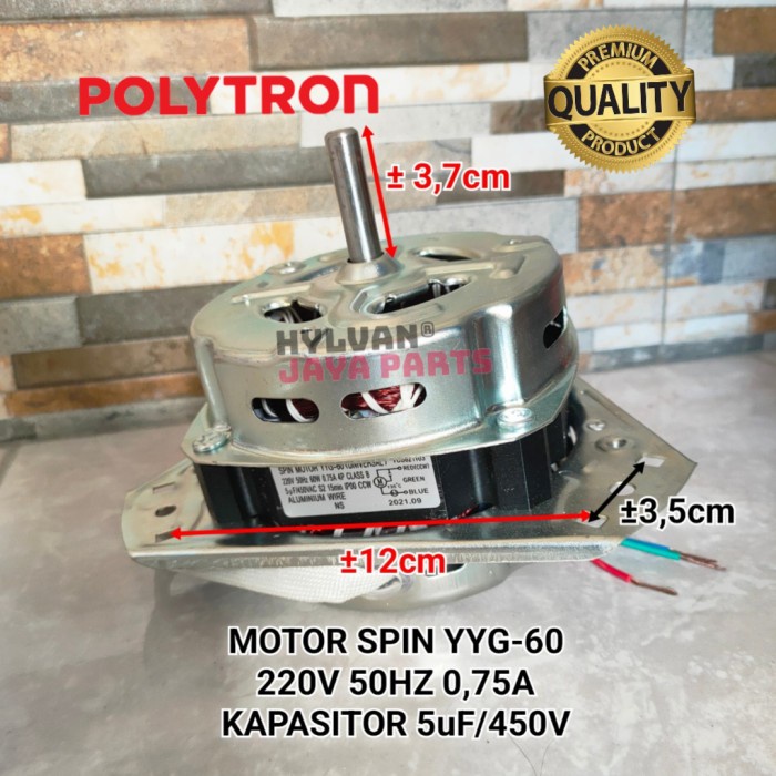 MOTOR SPIN DINAMO PENGERING MESIN CUCI POLYTRON
