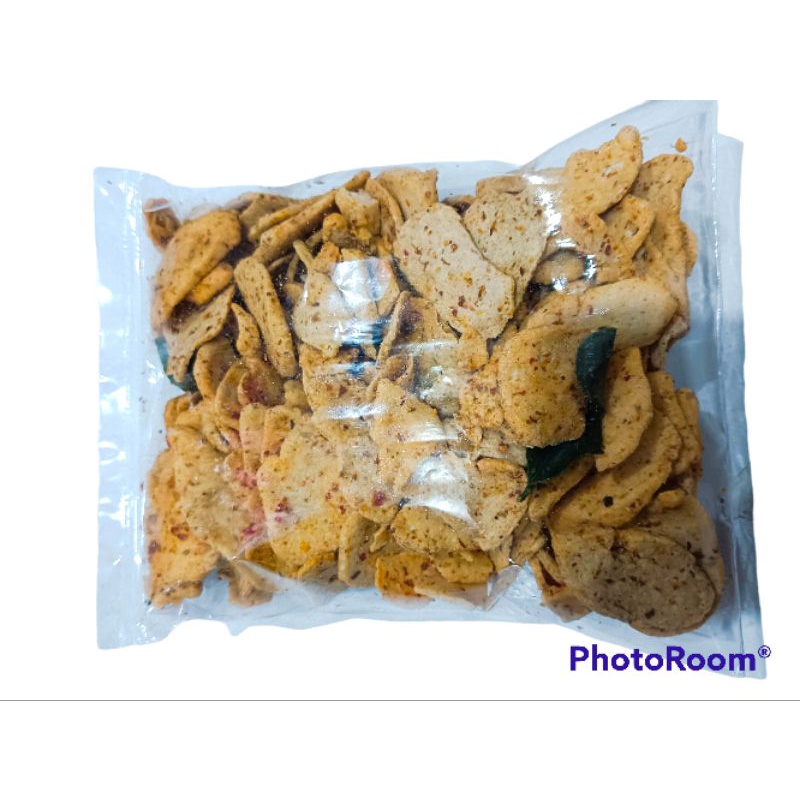 

camilan basreng koin pedas daun jeruk enak halal 250gr