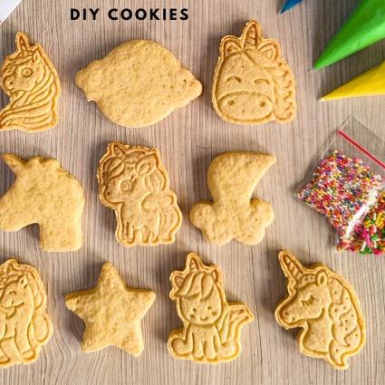 

♛ DIY COOKIES decorating kit unicorn mermaid - isi 10 ➭