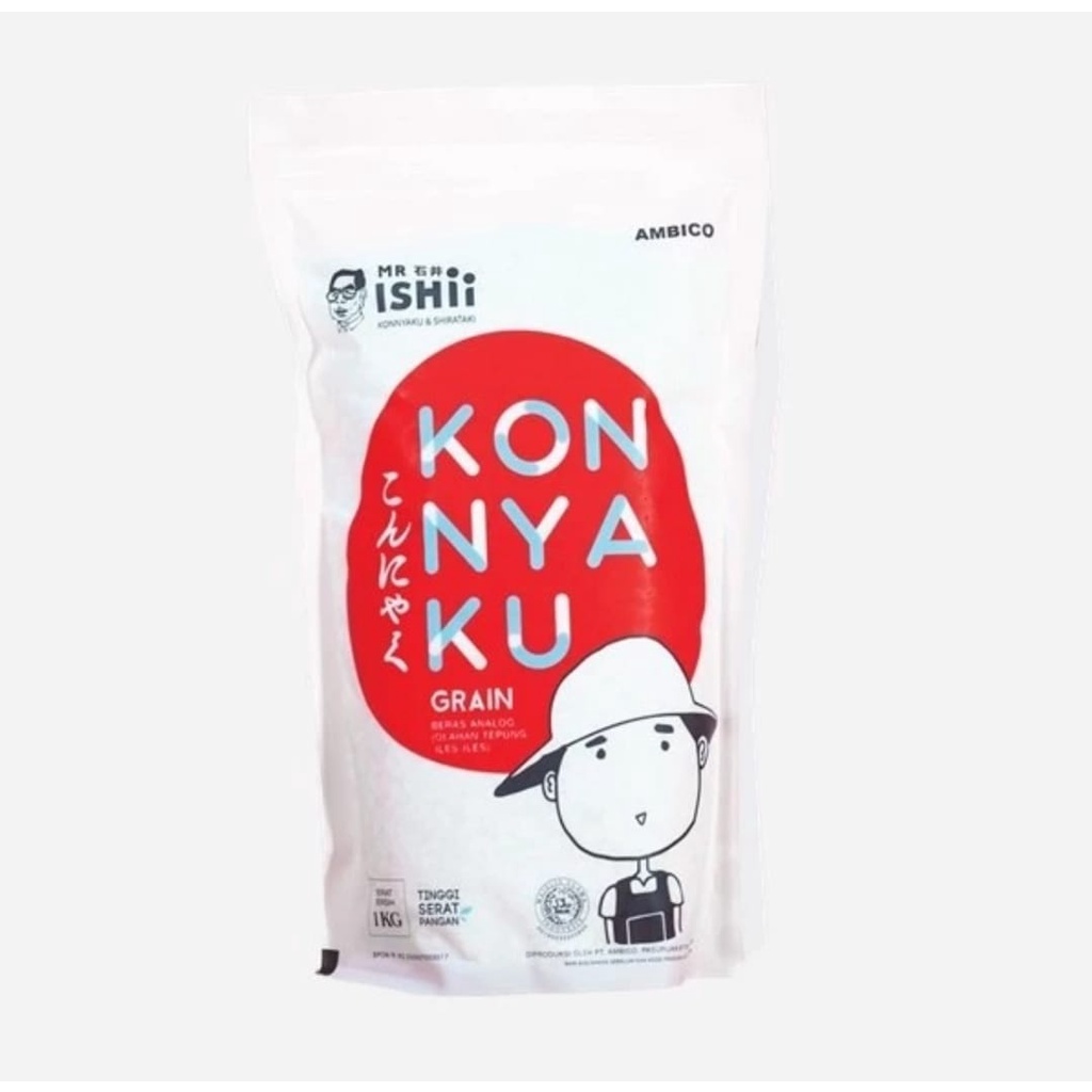 

BERAS SHIRATAKI 1 KG / KONYAKU RICE / DIET KETO DEBM / RENDAH KALORI