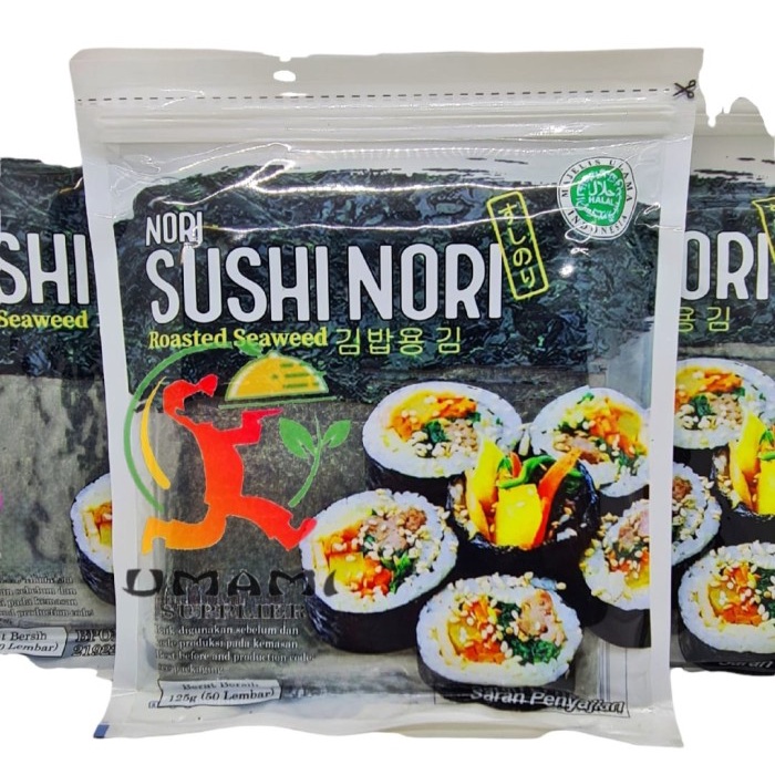 

Java Sushi Nori 50 Lembar - Rumput Laut Kering 50 Lembar Halal