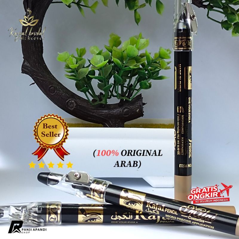[ORIGINAL ARAB] PENSIL CELAK KAJAL ARAB WATERPROOF SERUTAN
