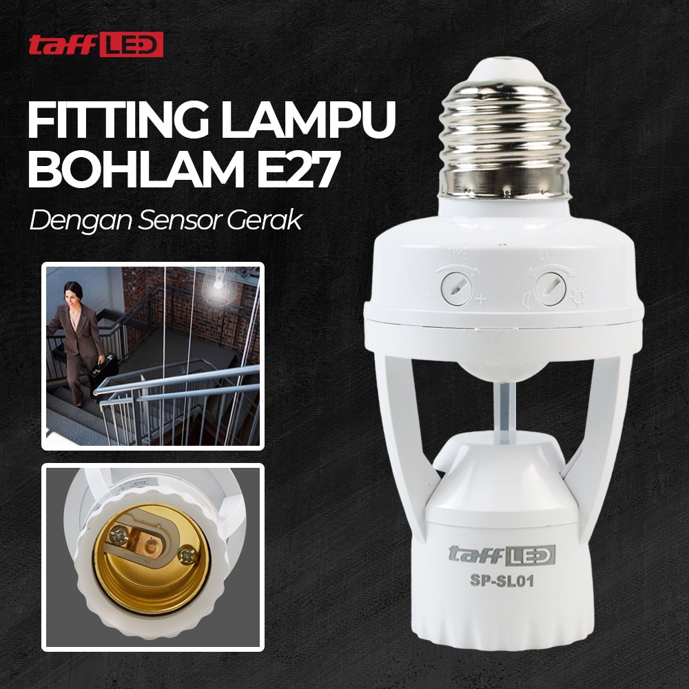 Smart Fitting E27 Lampu Bohlam OMLL5MWH dengan Infrared Motion Sensor - White