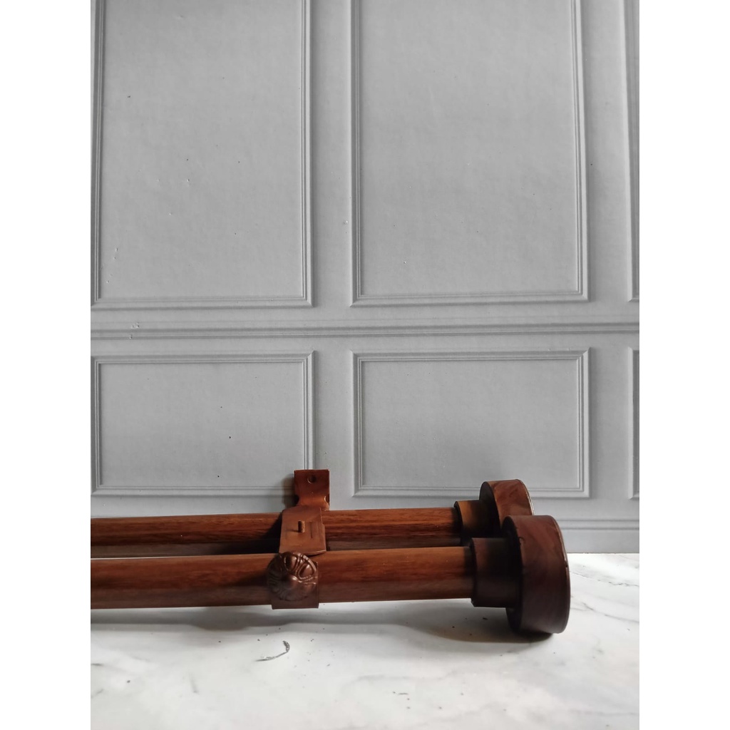 FULL SET Set Tiang Double Gorden Endcup Mini Minimalis Lengkap