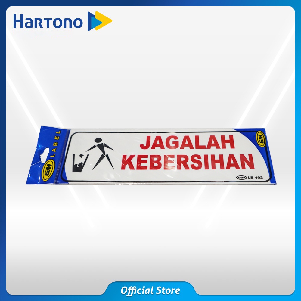 

GM Label Besar Jagalah Kebersihan LB 102 JGLHKEBERSIHAN