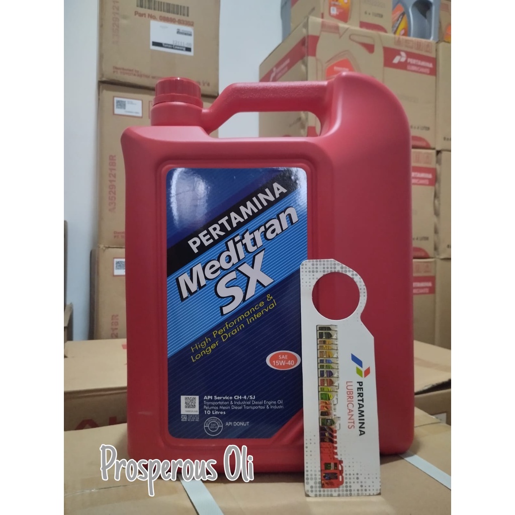 Oli Pertamina Meditran SX 15W-40 (10 Liter) | Oli Mesin Diesel / Oli Diesel / Oli Mobil / Oli Mesin 