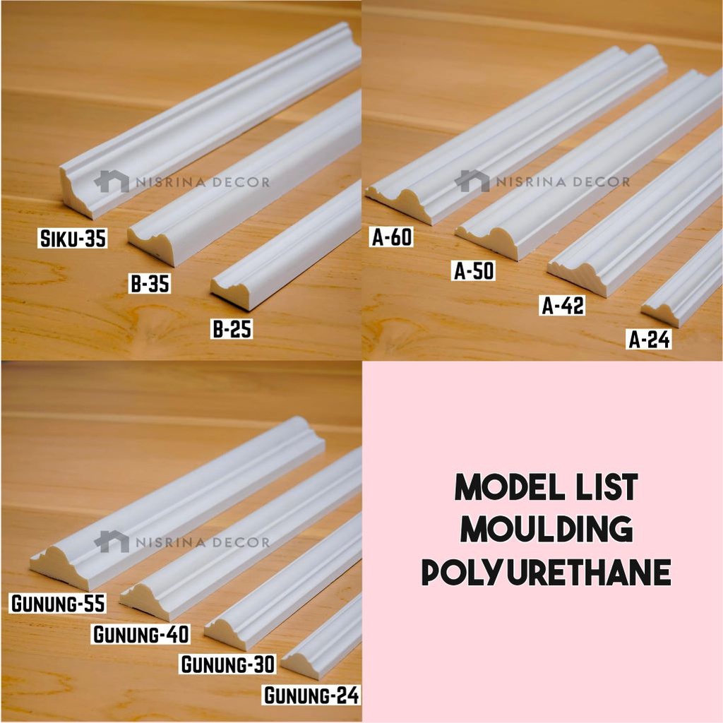 Wall Moulding Premium / Lebar Dinding 2,8 - 3,2 Meter