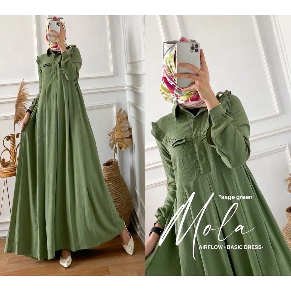 CUCI GUDANG MOLA DRESS CRINKLE AIRFLOW