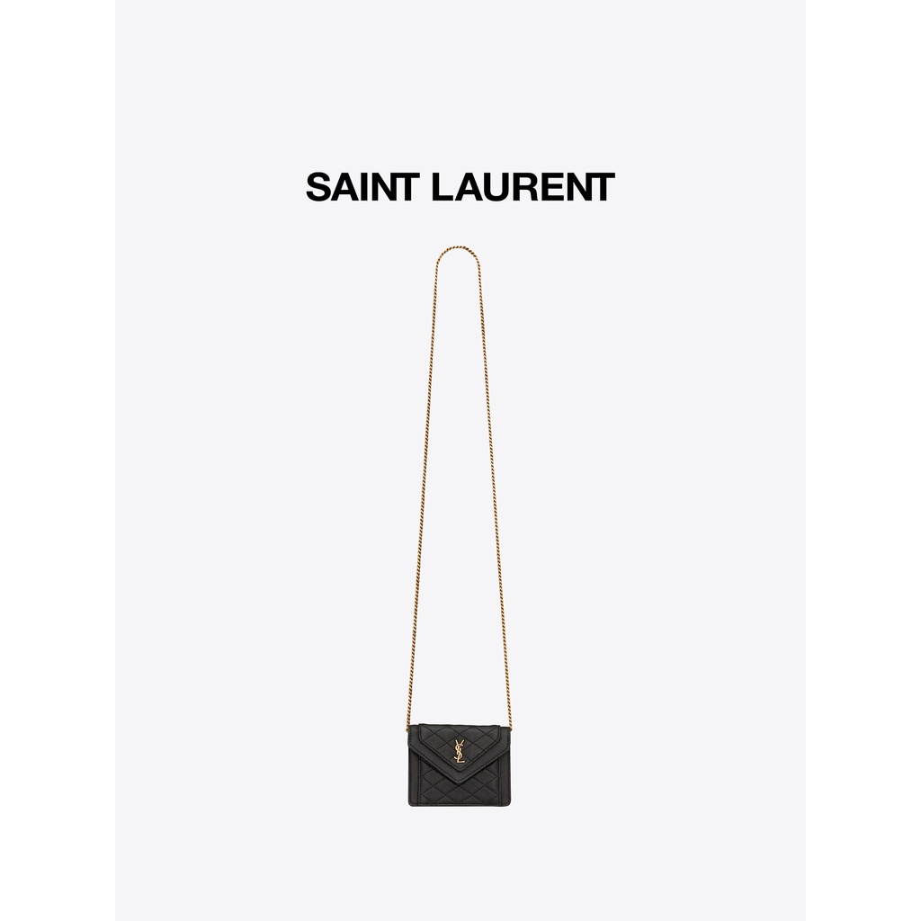 YSL/Saint Laurent Women's Black GABY Quilted Sheep Leather Mini Handbag YSL Bag Shoulder Bag