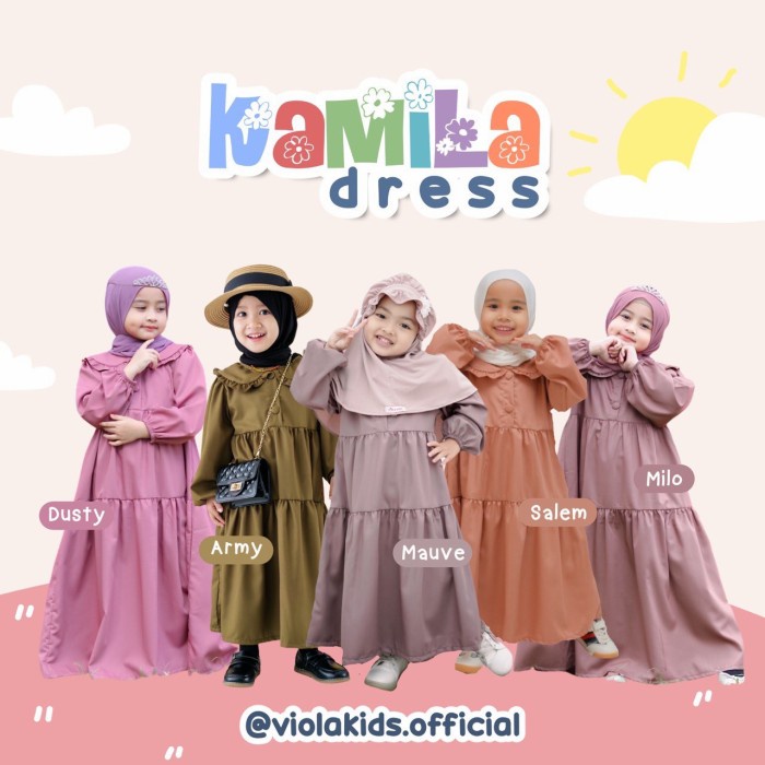 Gamis Anak Kamilla / Gamis anak toyobo / violakids