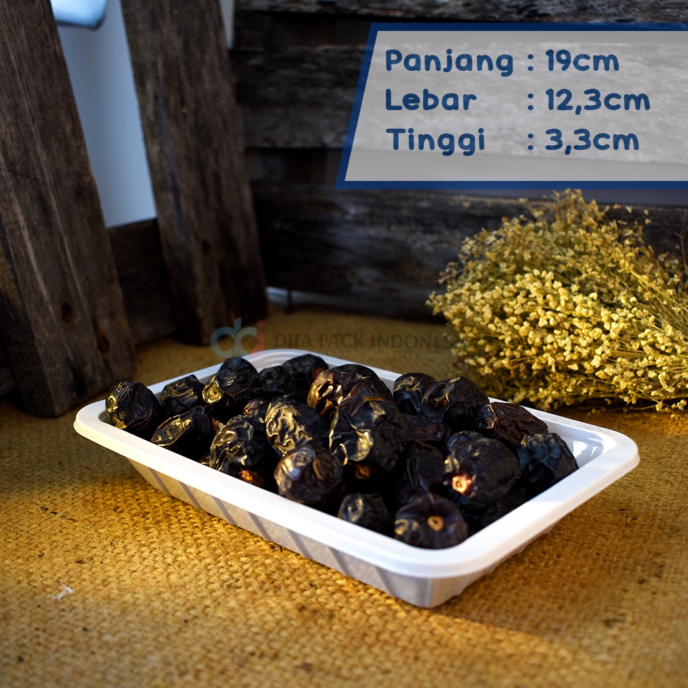 Mika Tray TR 3-M Putih/ tray nampan plastik/ mika kue.
