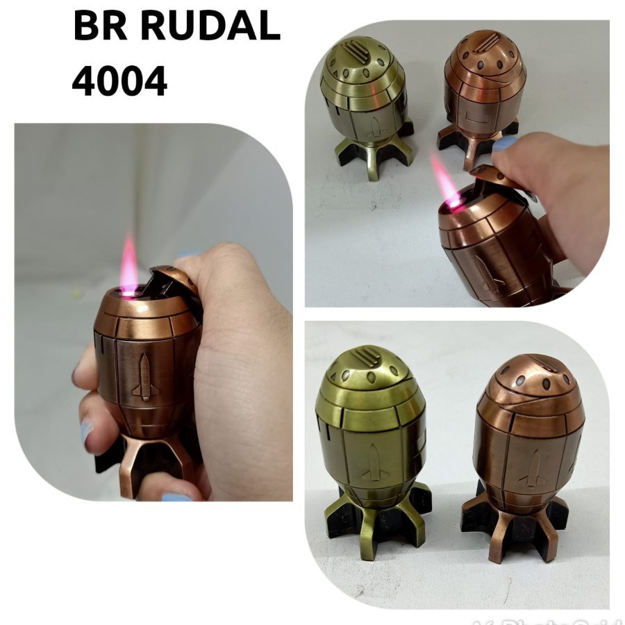 Korek Api Gas Bara Model Rocket Bom Atom 4004 / korek api unik