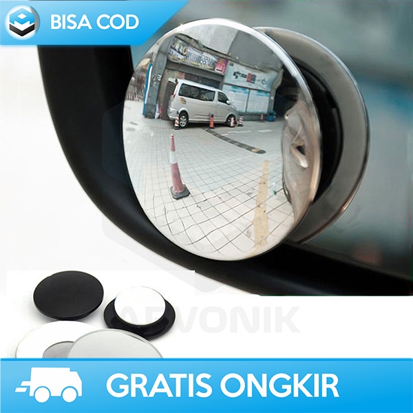 CERMIN CEMBUNG MOBIL KACA SPION MINI WIDE ANGEL BLIND SPOT 360 DERAJAT