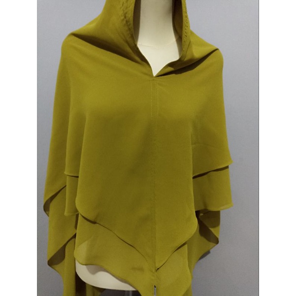 khimar preloved warna lime