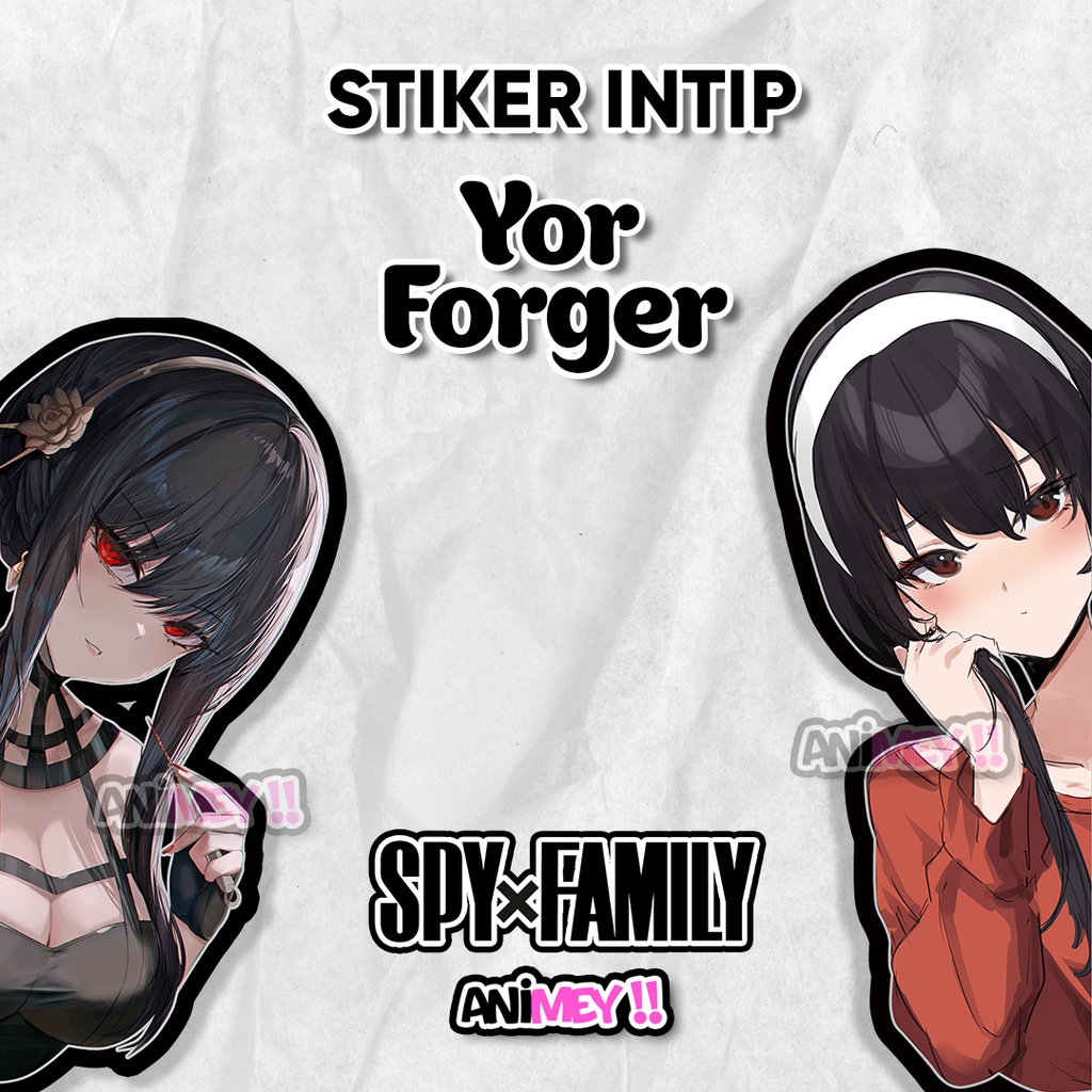 

Stiker Intip Samping Yor Forger Spy Family / stiker Anime Waterproof