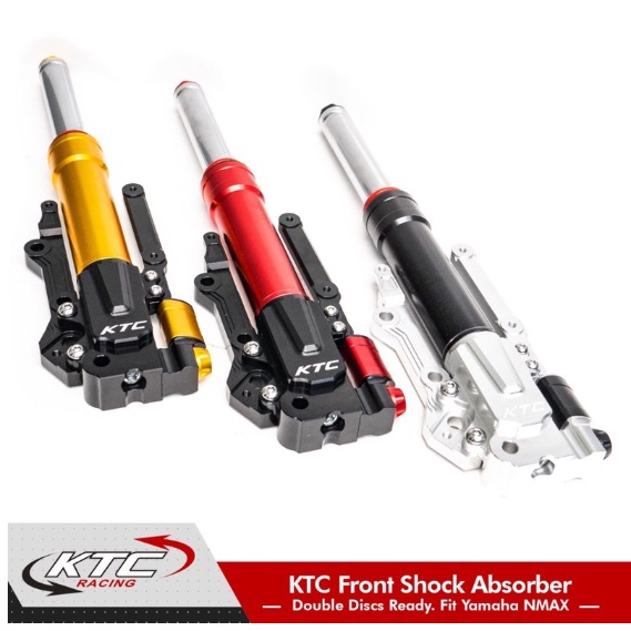 Tabung Shock Depan Plus Batang Double Disc Full CNC As Shock KTC Racing old new nmax