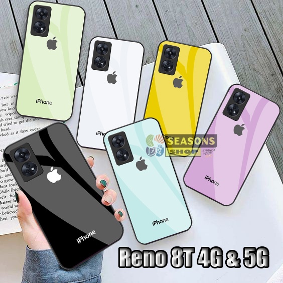 Softcase Reno 8T 4G/5G Terbaru Softcase Kaca Reno 8T - Softcase Glass Glitter Reno 8T - Softcase Ren