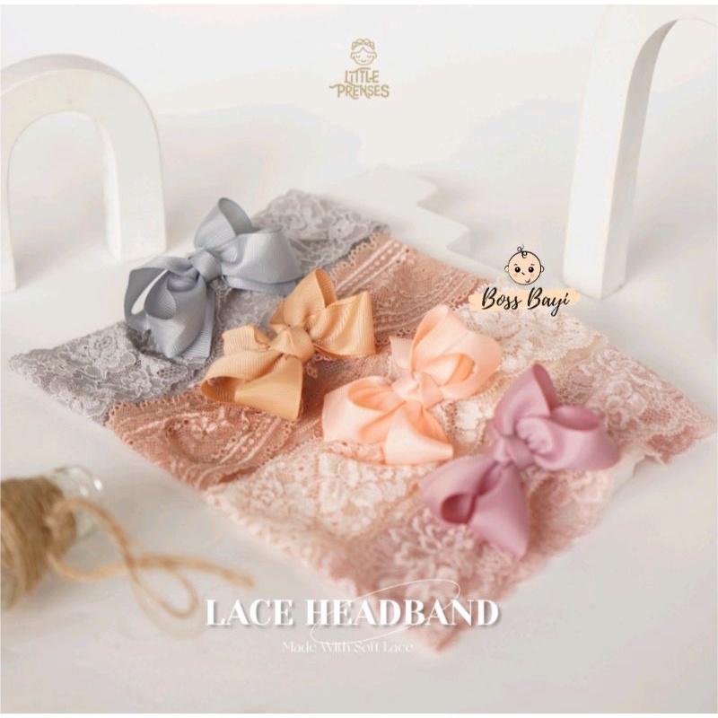 LITTLE PRENSES - LACE Headband / Bandana Bando Bayi Anak Perempuan