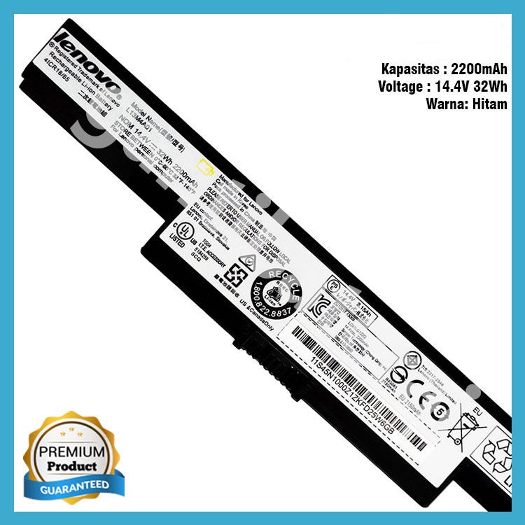 Baterai Lenovo B40-30 B40-45 B40-70 L13S4A01 L13L4A01 L13M4A01