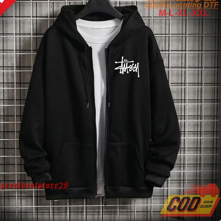 ☪ ZIPPER STUSSY / HOODIE STUSSY / HOODIE DISTRO STUSSY / HOODIE JUMPER / JAKET HOODIE / ZIPPER KUPLU