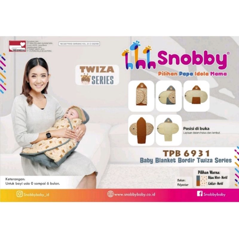 Snobby TPB 6931/TPB 5831 Baby Blanket (Selimut Topi Bayi)