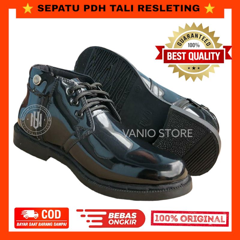 SEPATU PDH  TALI RESELTING TNI POLRI SECURITY,SEPATU DINAS PDH KILAP BERKUALITAS