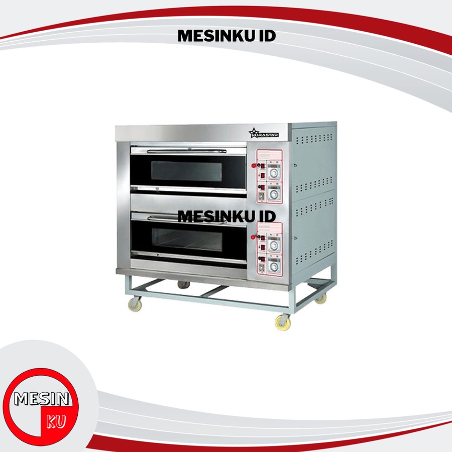 Oven Gas Roti 2 Deck 4 Tray OVN-40 Gas Oven Wirastar
