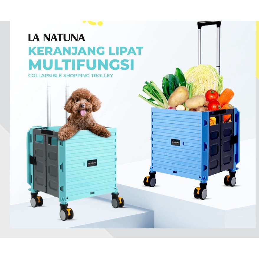 Barangunik2021 - Trolley Troli Lipat Anjing Dog Stroller Keranjang Belanja Serbaguna / Troli Lipat Serbaguna