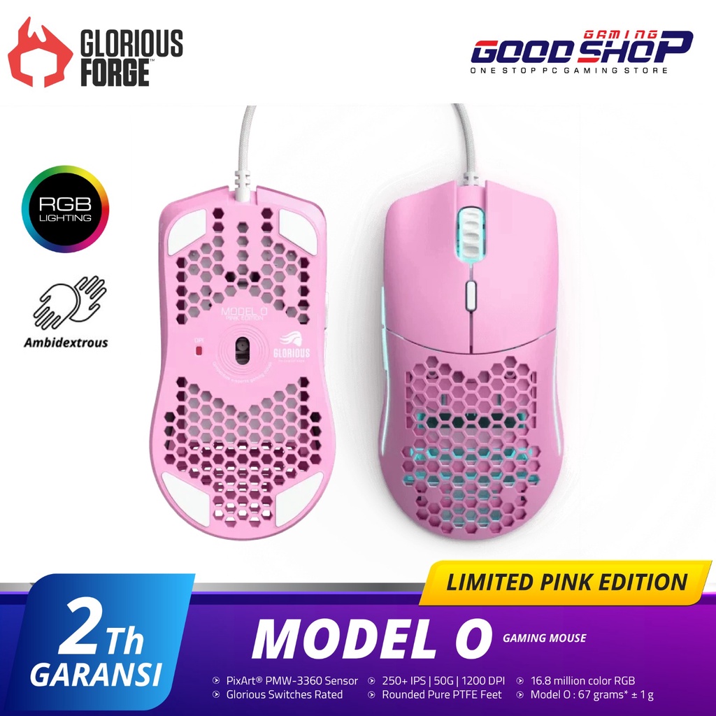 Glorious Model O Pink Limited Edition - Gaming Mouse