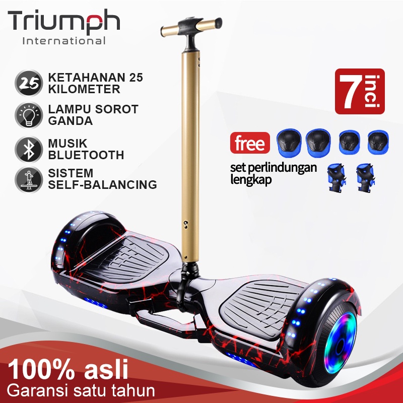 Terbaru Smart Balance Wheel/Hoverboard 7 Inci /Mobil keseimbangan kontrol kaki/anak Balance Hover Board anti selip/Segway roda dua dengan musik