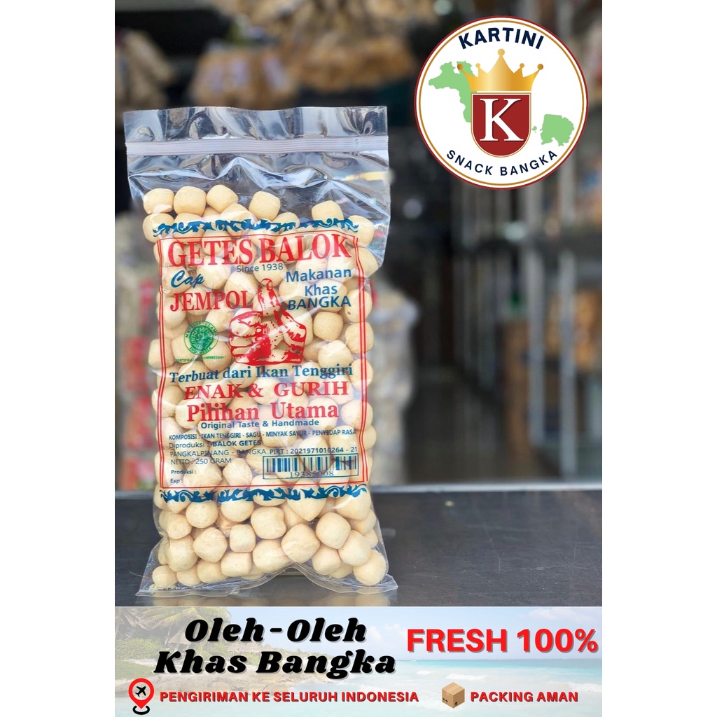 

Getas Ikan Cap Jempol 250gr Khas Bangka