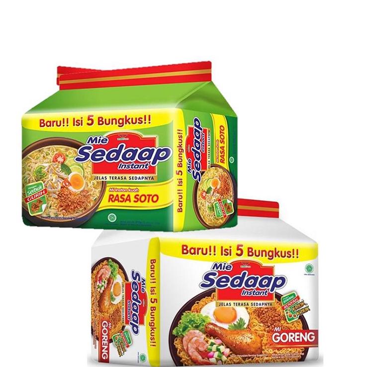 

Pro sale Mie Sedaap Soto 5 x 75 gr + Mie Sedaap Goreng 5 x 90 gr