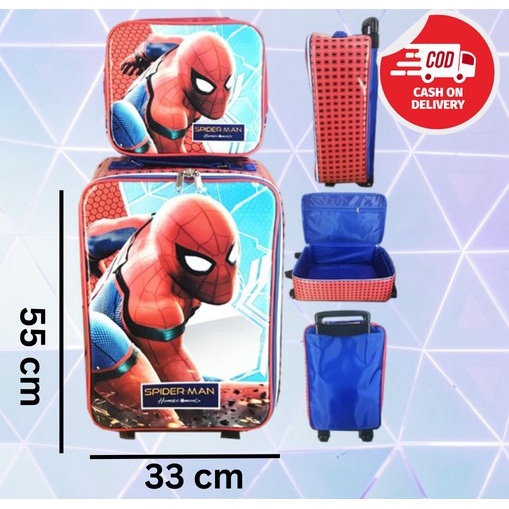 COD ~ KOPER SET 2in1 Tas Koper Anti Air Sekolah Anak SD + Lunch Bag ( VARIAN ) Spiderman Cars Tsum LOL UNICORN Little POny