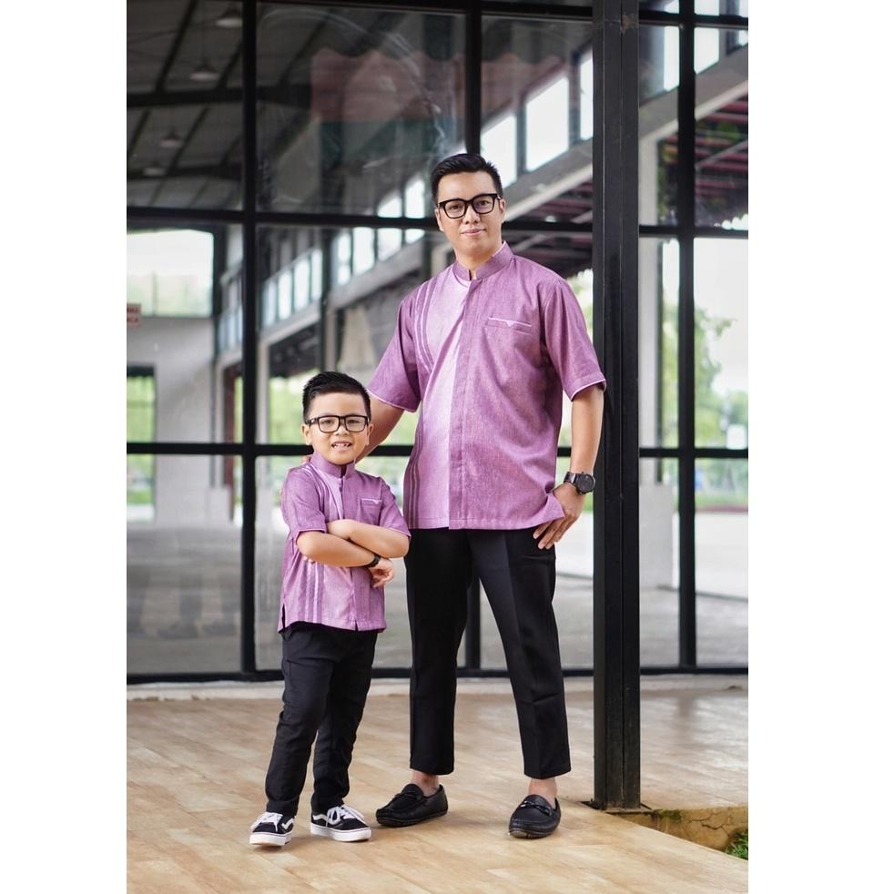 SALE TERBATAS Koko Couple Ayah & Anak warna UNGU