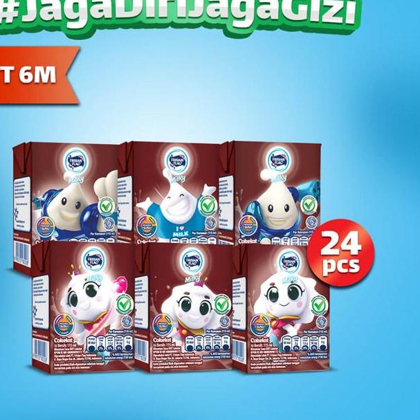

➦ Frisian Flag Zuzhu Susu UHT Chocolate 24 x 115 mL ✦