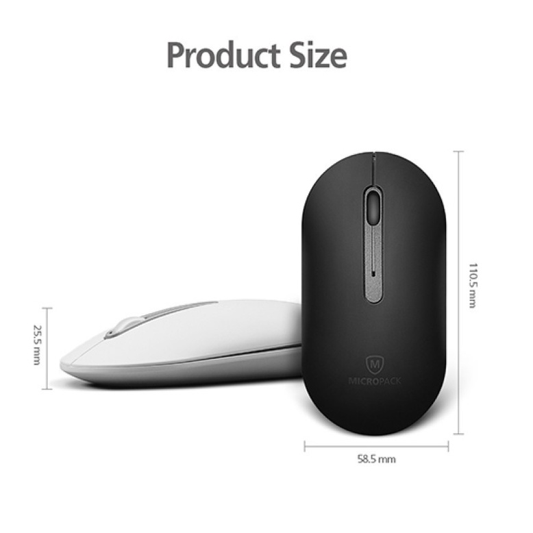 Wireless Mouse Micropack Dual Bluetooth 3.0/5.0 (MP-707B) Inspire 2