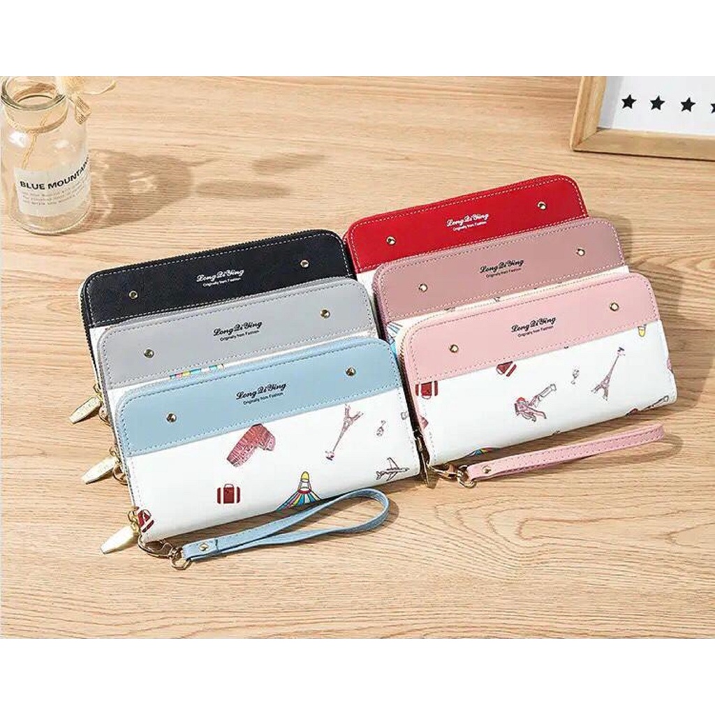 DOMPET HIS - Dompet Lipat Wanita Mormon Dompet Panjang Dompet Kartu Dompet Koin