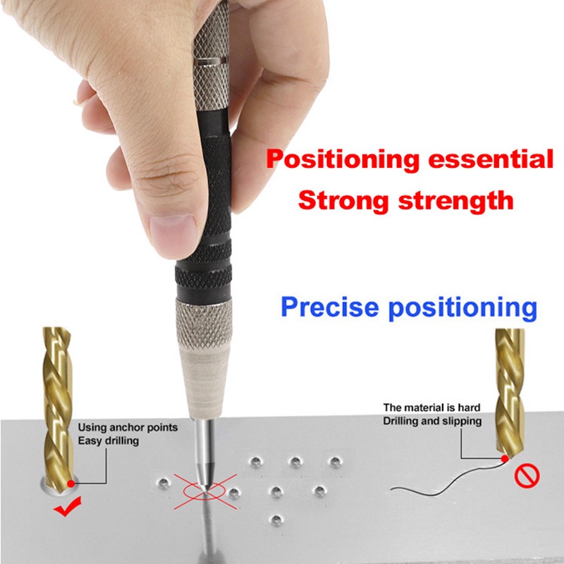 Automatic Center Punch Penanda Titik Bor - OA1 - Silver