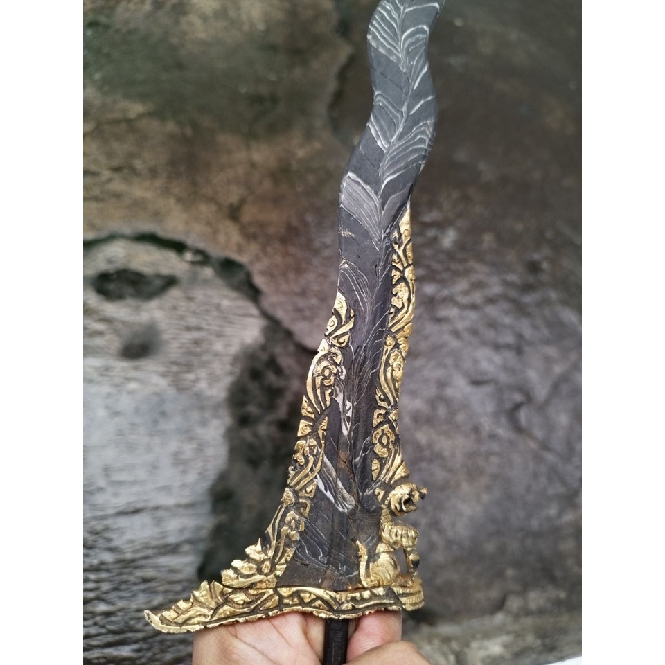 Keris kamardikan kinatah singo barong luk 11