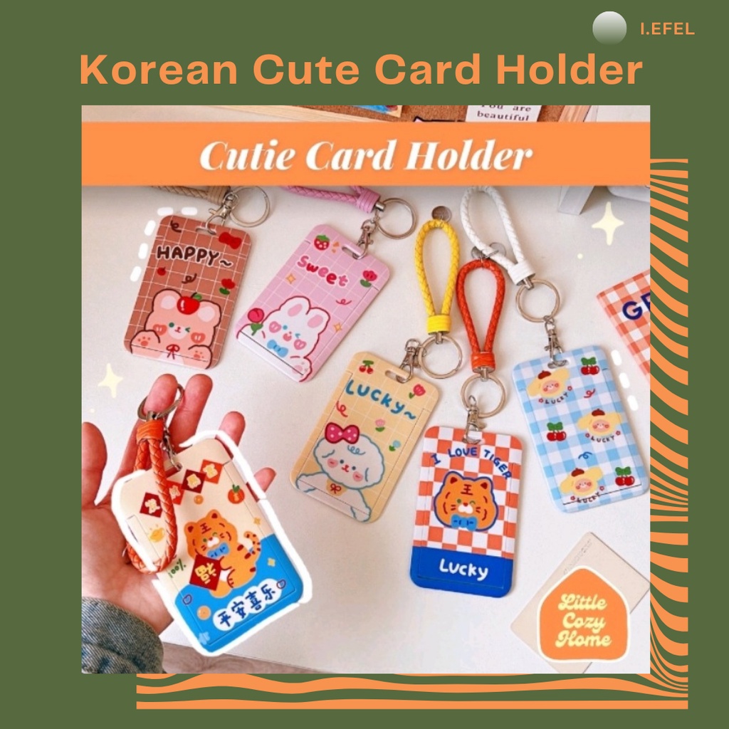 CARD HOLDER ID CARD KEY CHAIN KPOP KOREAN CUTIE -I.EFEL_