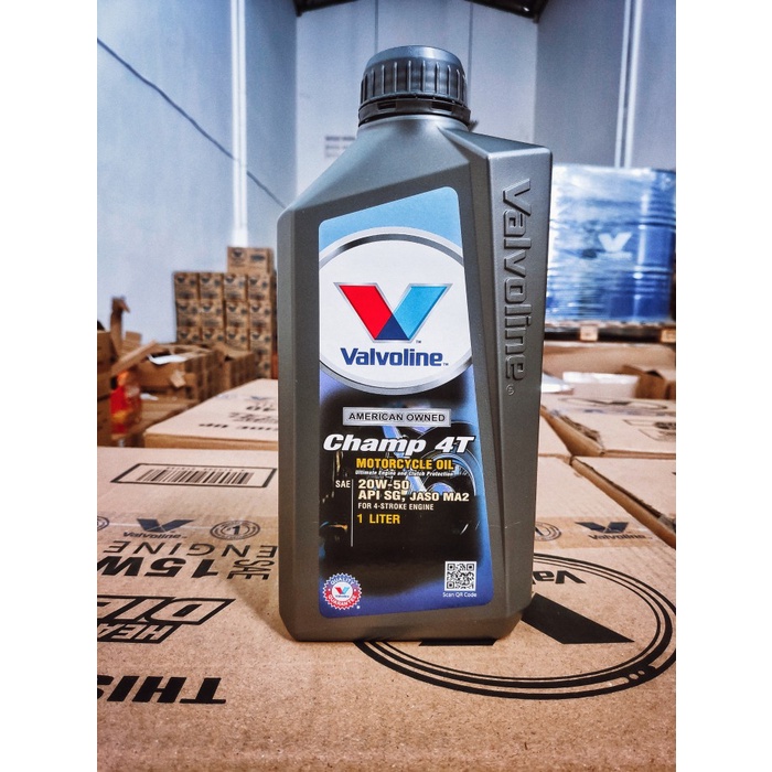 FREE ONGKIR OLI MOTOR VALVOLINE 4T PREMIUM 20W50 @1 LITER FREE ONGKIR