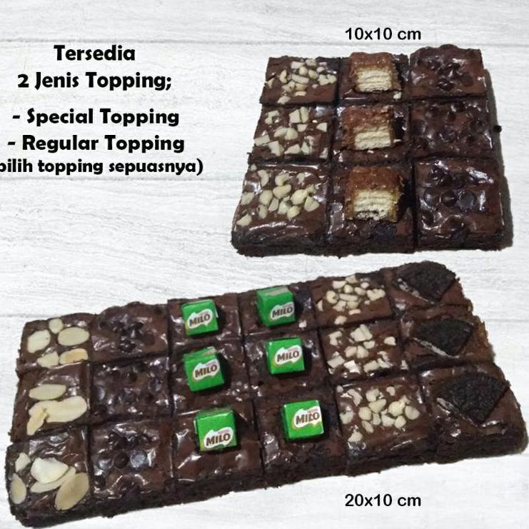 

Lagi Promob0B5n Fudgy Brownies Coklat isi 9 Slices dan 18 slices ( Free Request Notes)