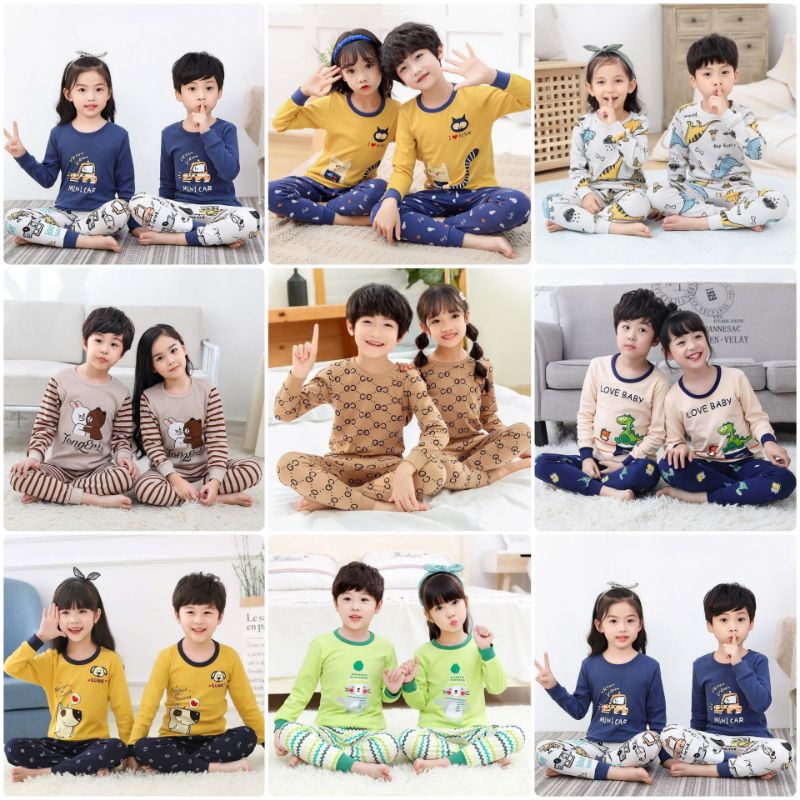 HARGA GROSIR BAJU TIDUR ANAK IMPORT 1-10 THN / PIYAMA ANAK PREMIUM