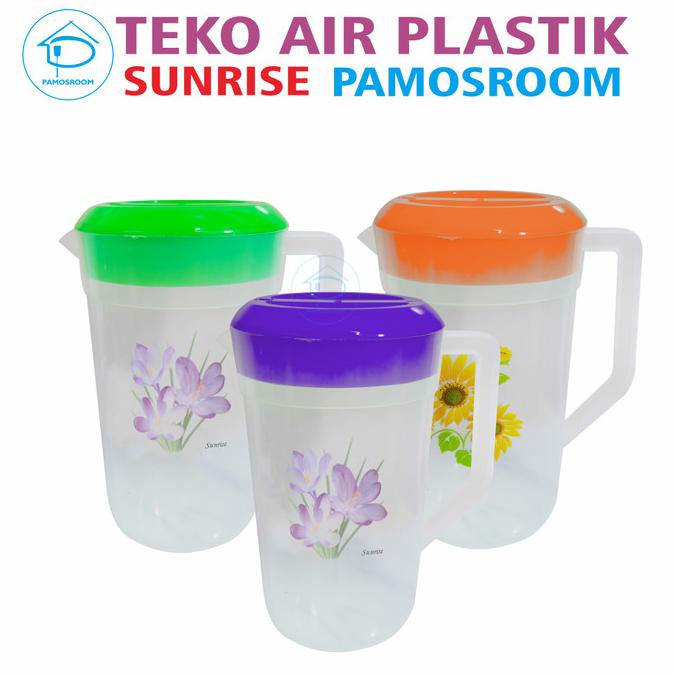 Teko Air Plastik 2.1 L Wadah Teh Kopi Tahan Panas Food Grade