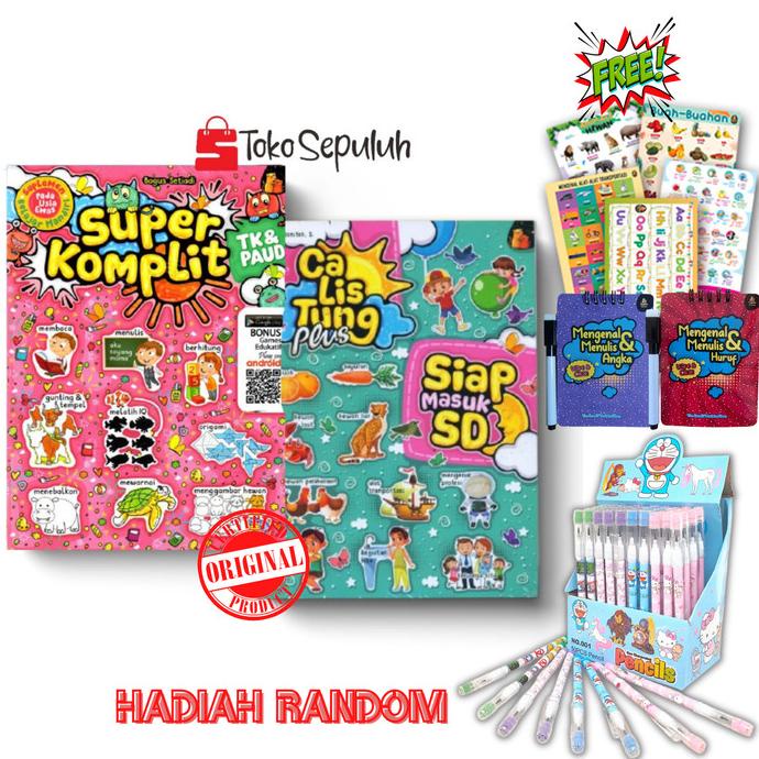 

Buku Anak Tk Paud - Paket Bundle Super Komplit Tk & Paud + Calistung P