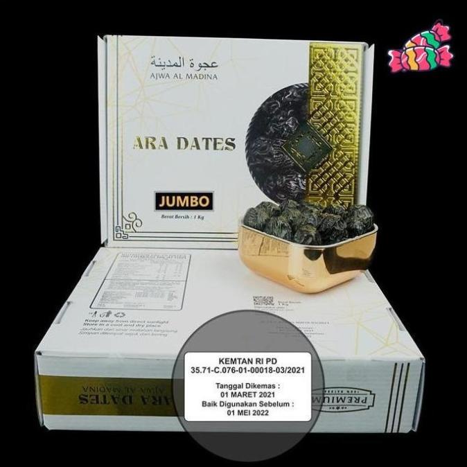 

KURMA KURMA AJWA JUMBO PREMIUM KEMTAN ARA DATES 1KG ORIGINAL EL09I09A82L