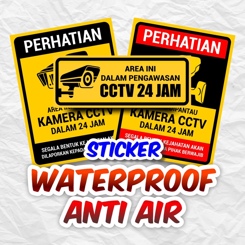 

Sticker Area Pantauan CCTV 24 Jam