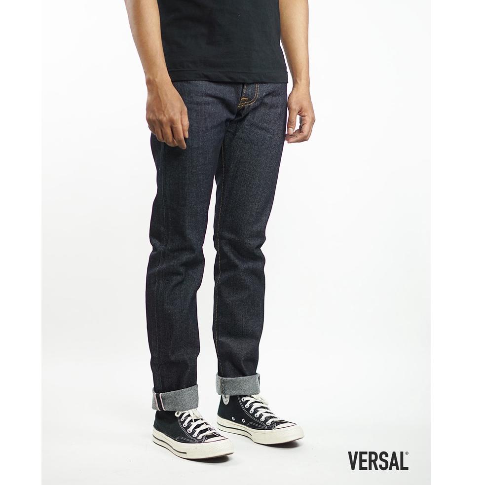 Versal -  (Ready Stock) Morfem 13oz Black Indo Denim Selvedge Accent REKOMENDASI
