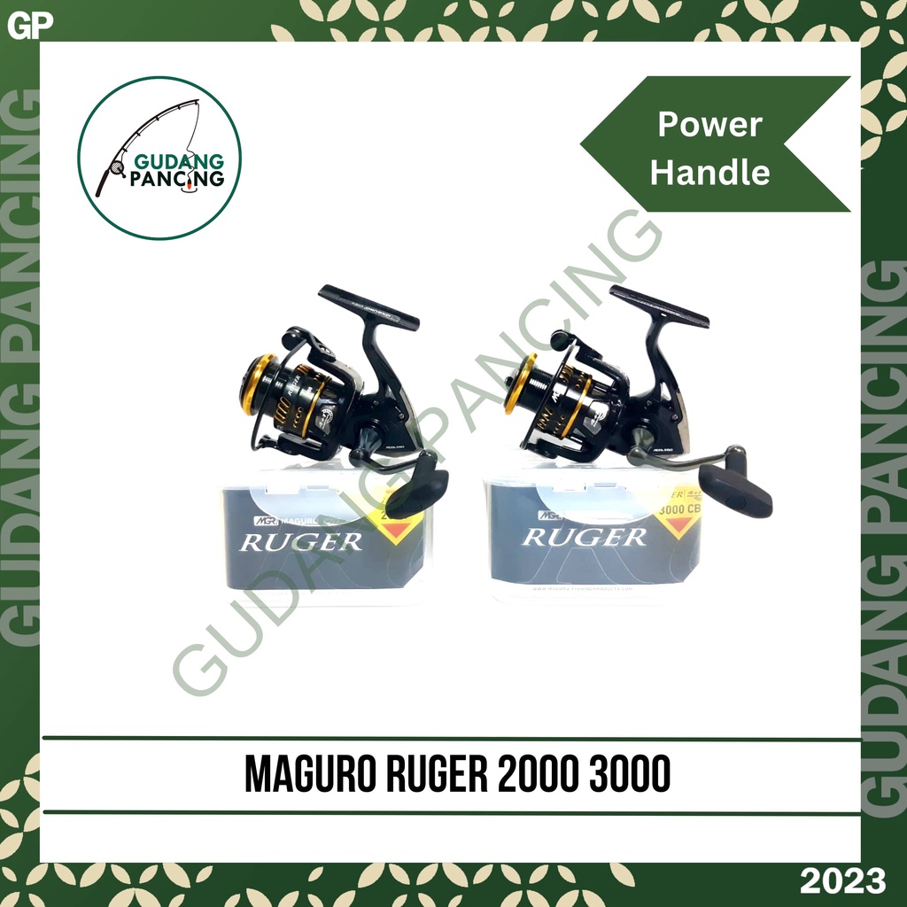 Reel Pancing Maguro Ruger 2000 3000CB - Power handle