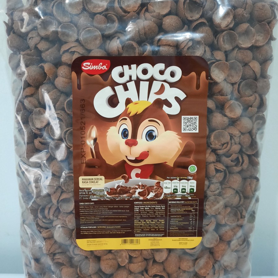 

Cereal SIMBA Choco Chips Bag 950 gr / 330 gr